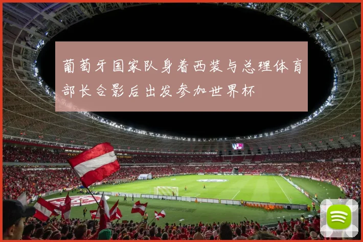 葡萄牙国家队身着西装与总理体育部长合影后出发参加世界杯